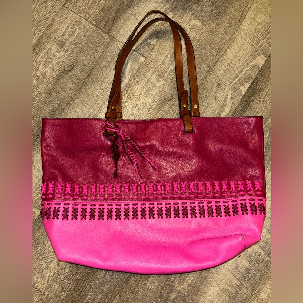 Magenta Fossil Handbag